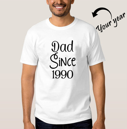 Personalized Dad Since T-shirt