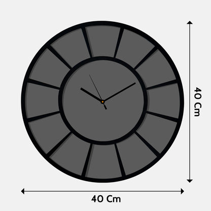 Personalized Happy Family 3D Ring (2 Layer) MDF Wall Clock - 40 cm