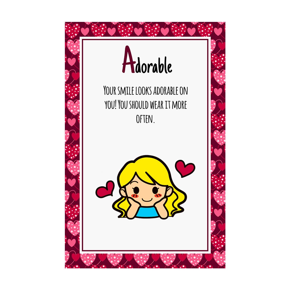 A2Z things I like about you cards