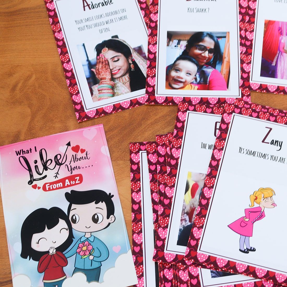 A2Z things I like about you cards