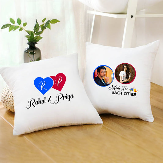 Personalized Made For Each Other Couple Cushion With Filler