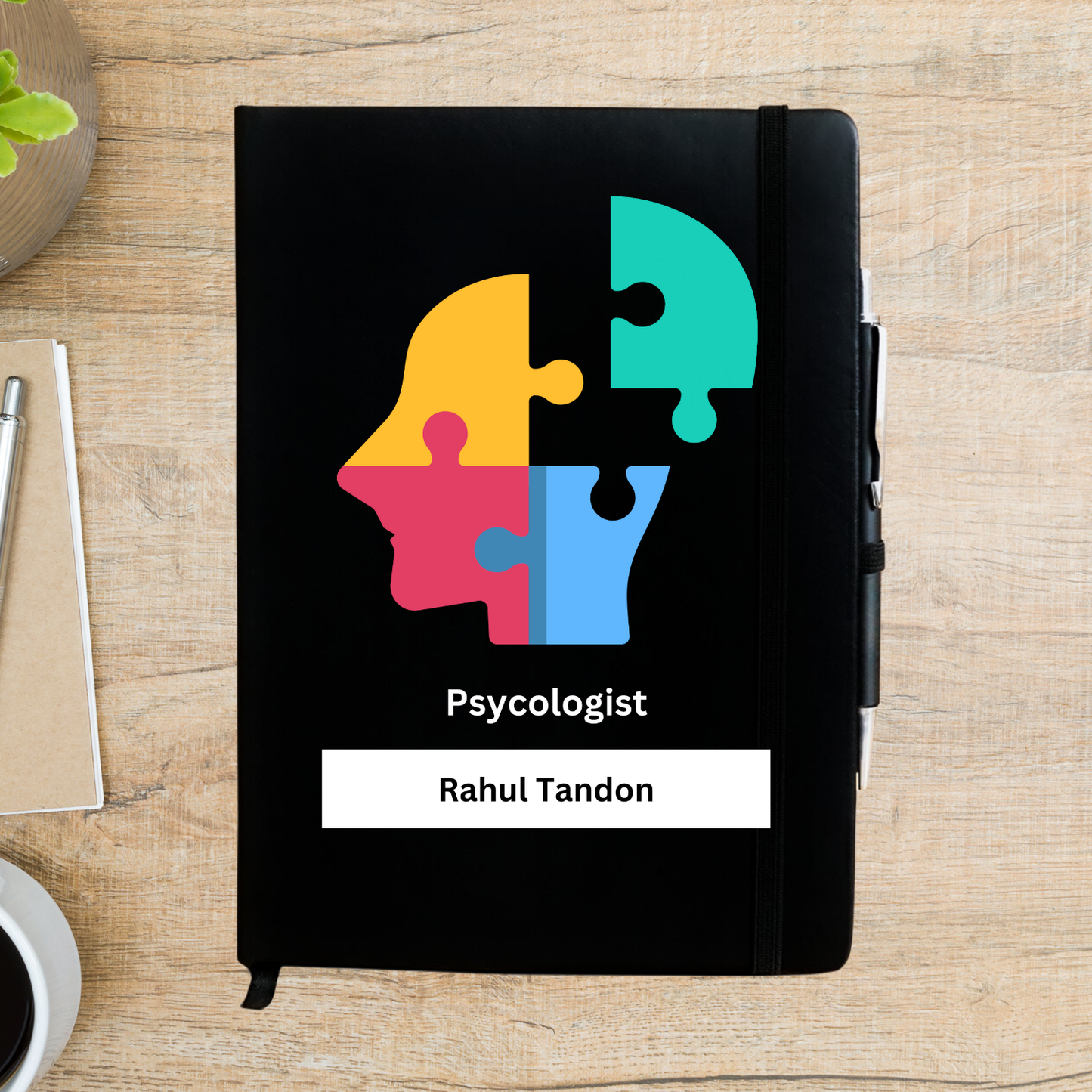 Psychologist mind puzzle Personalized Diary