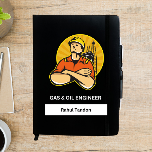 Gas and Oil Engineer Personalized Diary