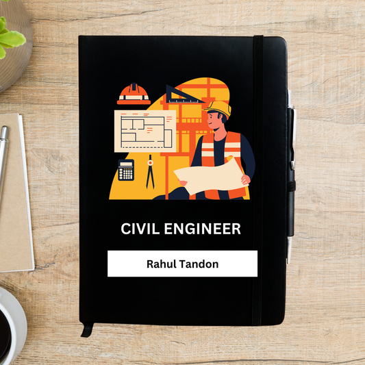 Civil Engineer artwork Personalized Diary