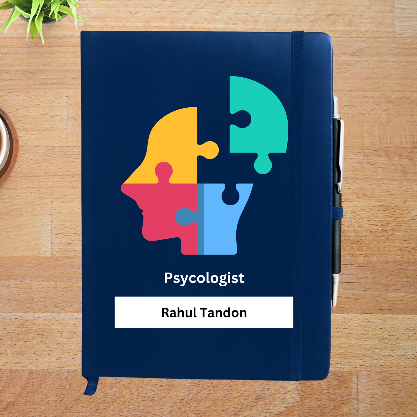 Psychologist mind puzzle Personalized Diary