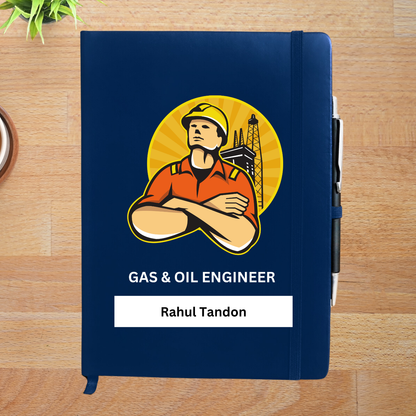 Gas and Oil Engineer Personalized Diary