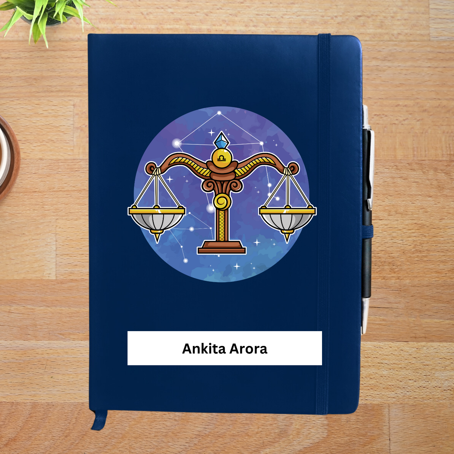 Libra Zodiac Personalized  Diary