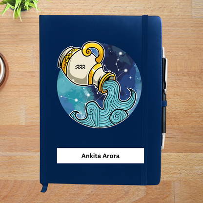 Aquarius Zodiac Personalized  Diary