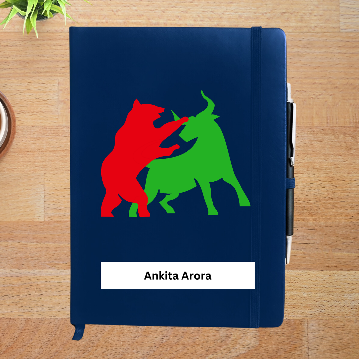 Bull Vs Bear  Personalized  Diary