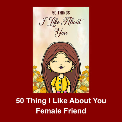 50 Things I Like About You Personalized Cards