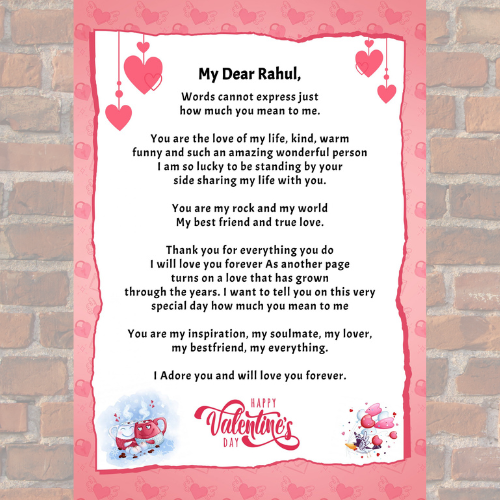 Open When Valentine Letters | Personalized Valentine Combo