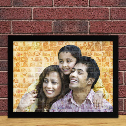 Mosaic photo Frame | Personalized Wooden photo frame