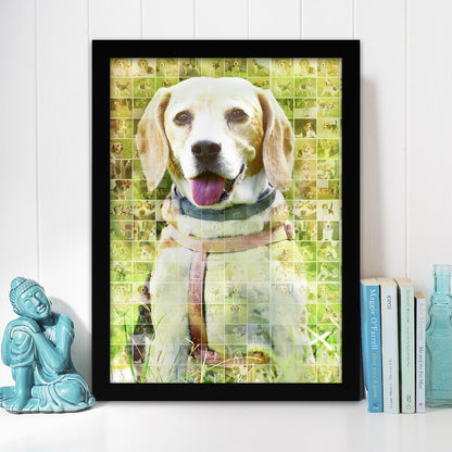 Mosaic photo Frame | Personalized Wooden photo frame