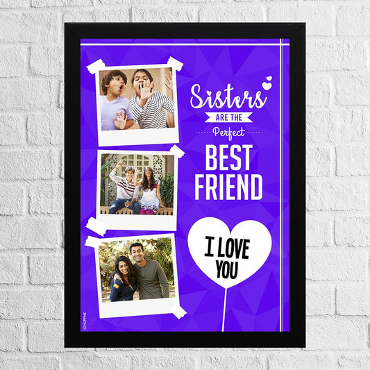 Sisters Perfect Best Friend personalized photo frame