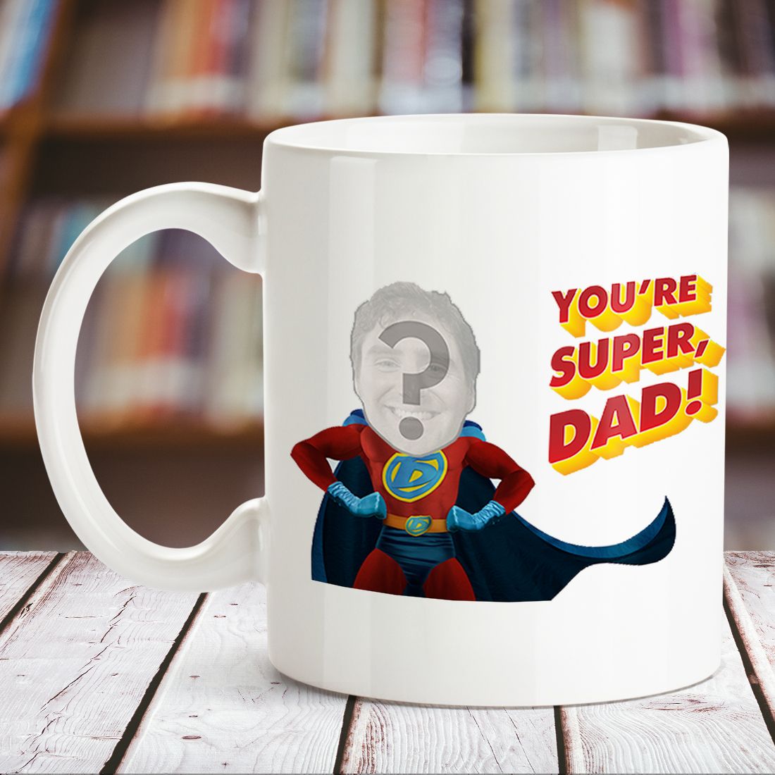 Personalized You're Super Dad White Mug