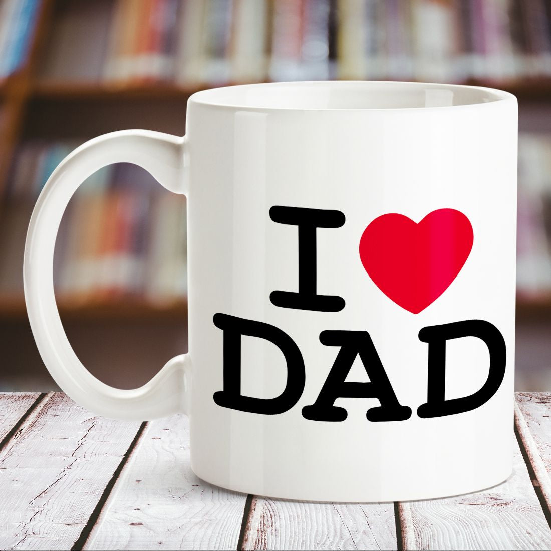 I love shops dad mug