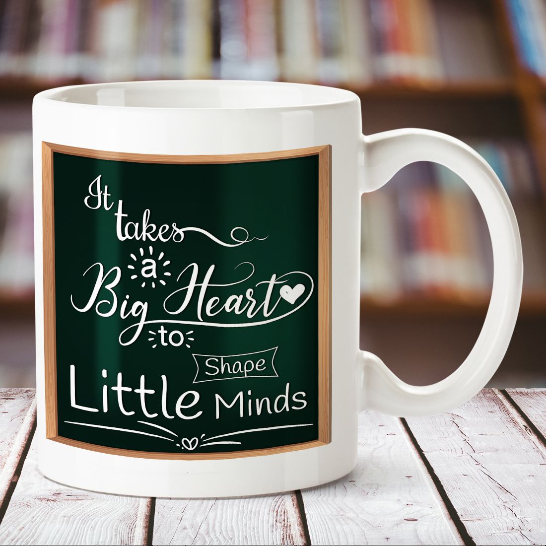 Big Heart White Mug