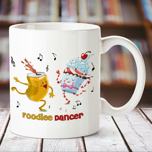 Foodiee Dancer White Mug