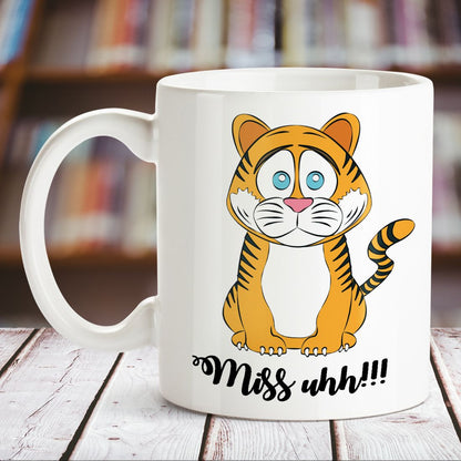 Miss You Cat White Mug