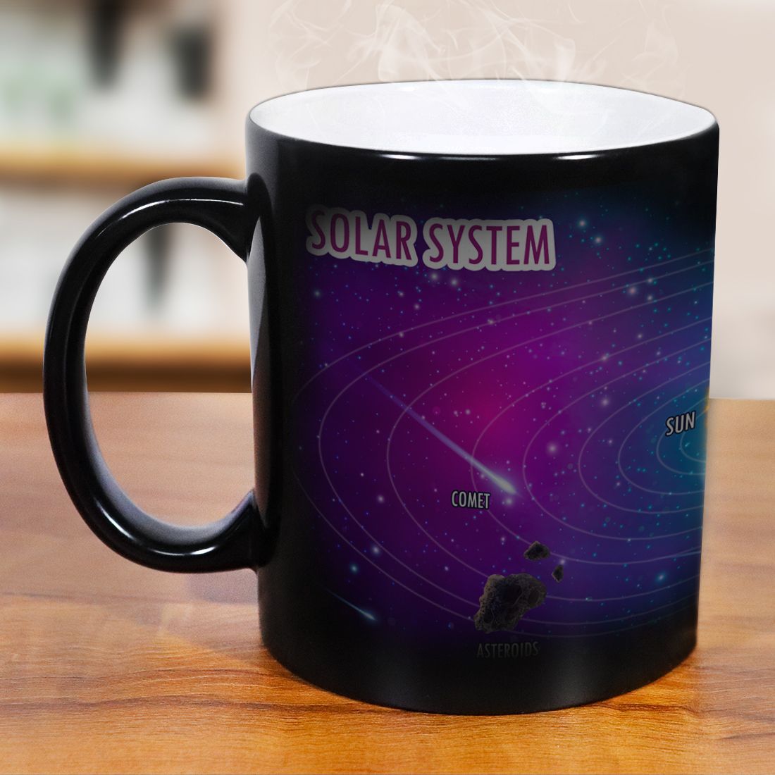 Solar System Black Magic Mug