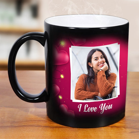 I Love You Personalized Photo Magic Mug