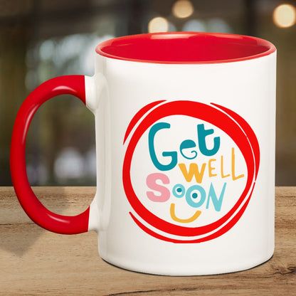 Get Well Soon Smile Inner Red Mug