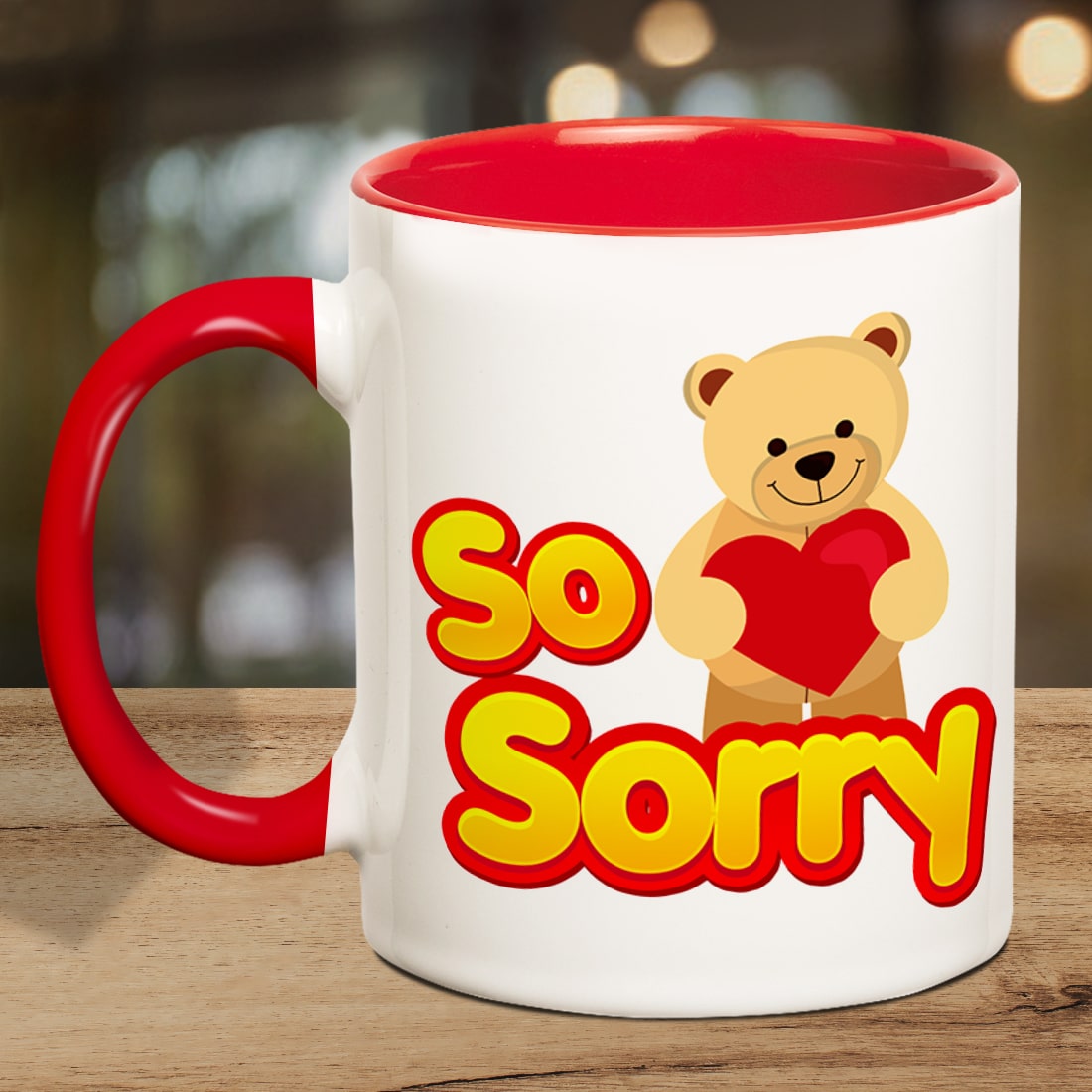 So Sorry Inner Red Mug