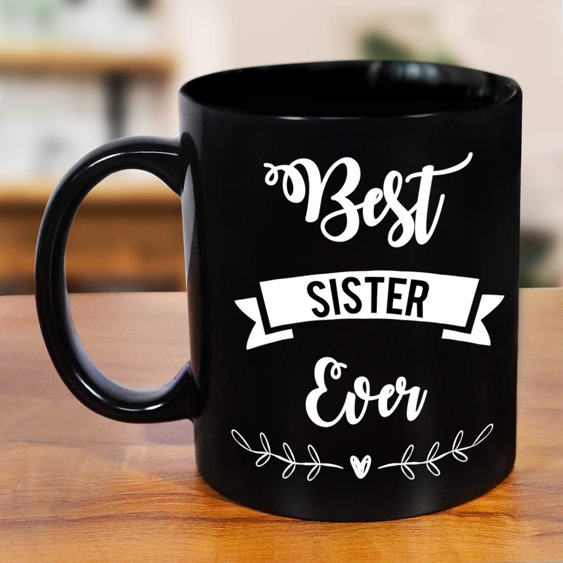 Best Sister Black mug