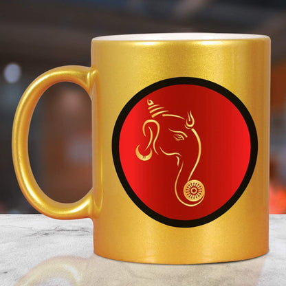 Ganesha Golden Mug