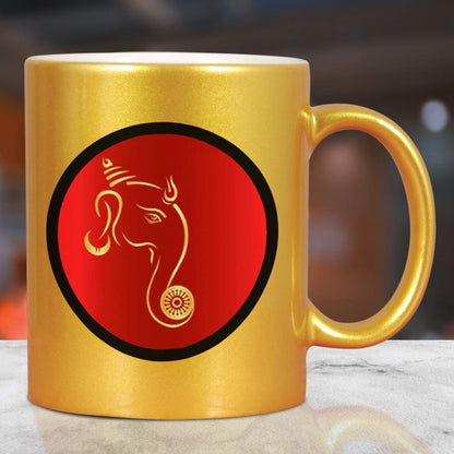 Ganesha Golden Mug