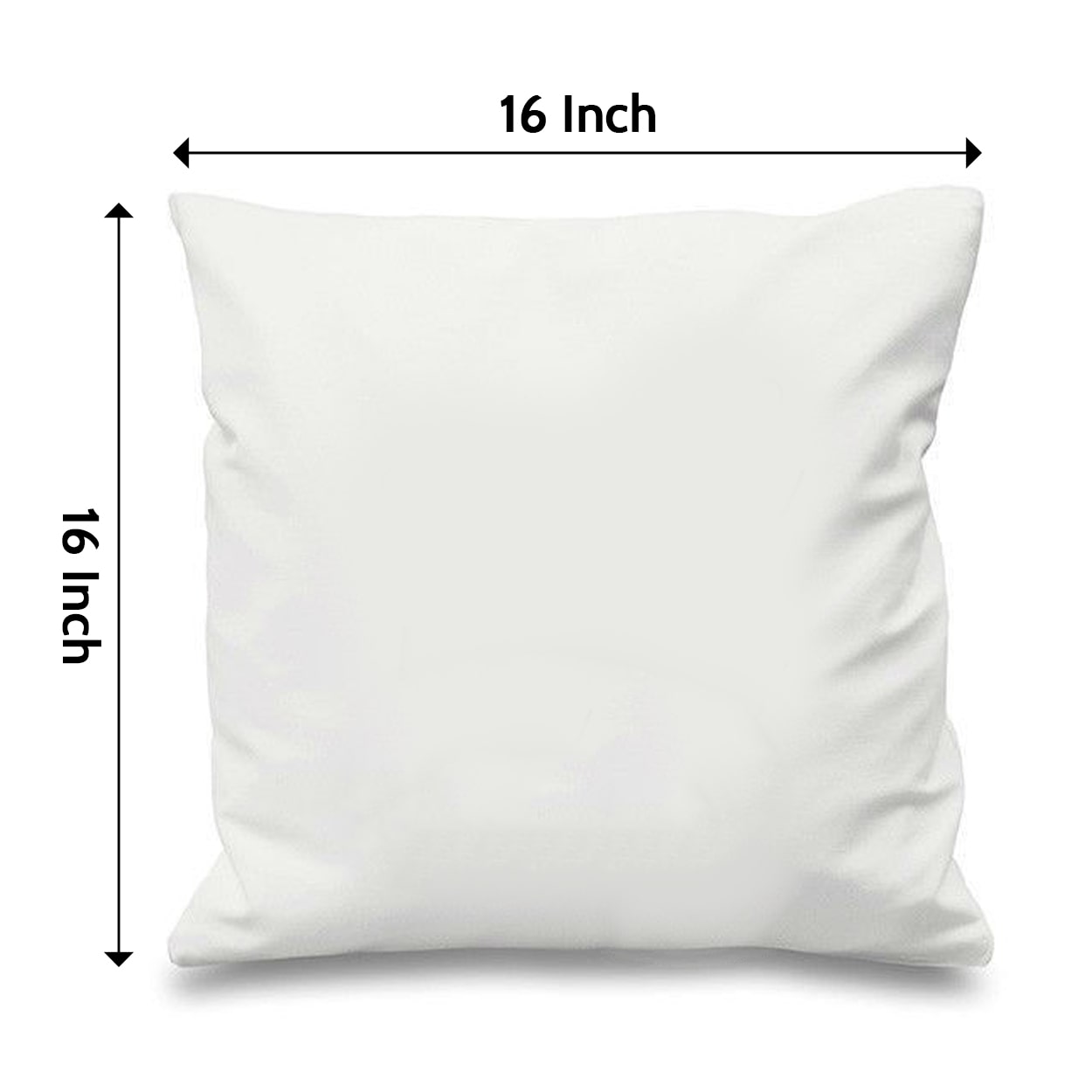 Tu Meri Baahon Me 16 inches White Cushion With Filling