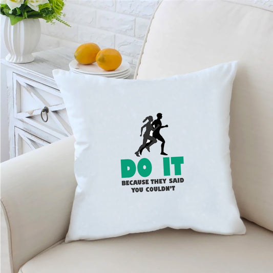 Do-It  16 inches White Cushion With Filling