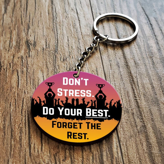 Do Your Best Wooden Key Chain