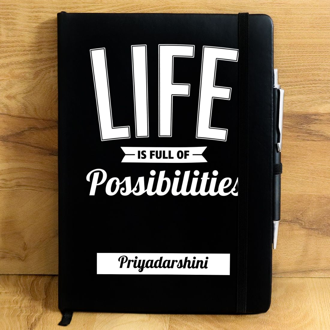 Life Is Full Of Possibilities Personalised Diary.