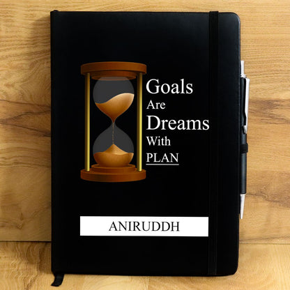 Goals Are Dreams Personalized Diary