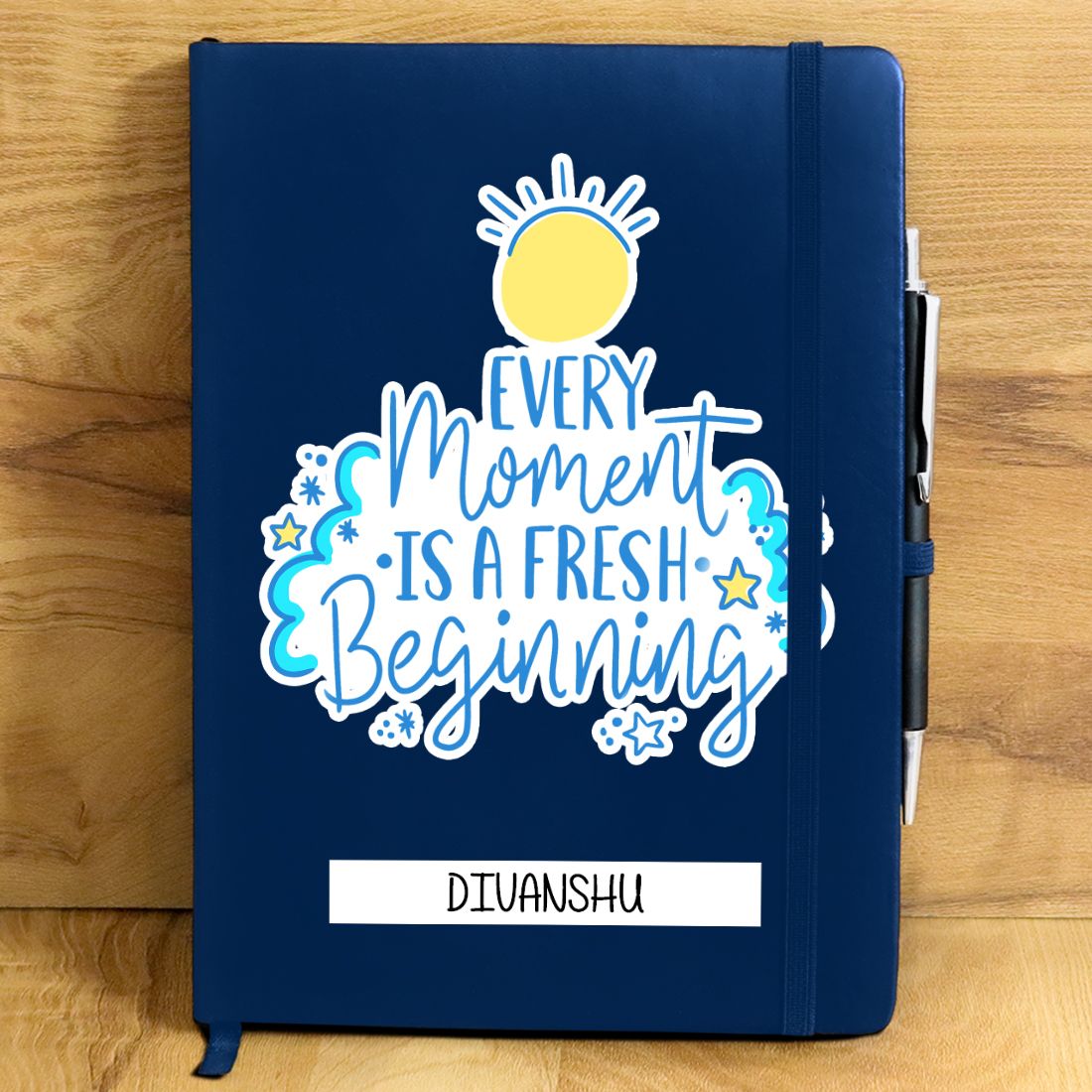 Every Moment Is A Fresh Beginning Personalised Diary.