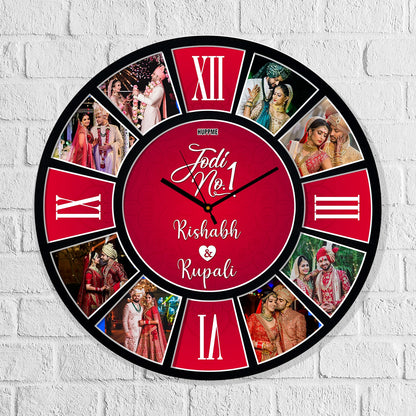 Jodi No 1 Personalized MDF Wall Clock