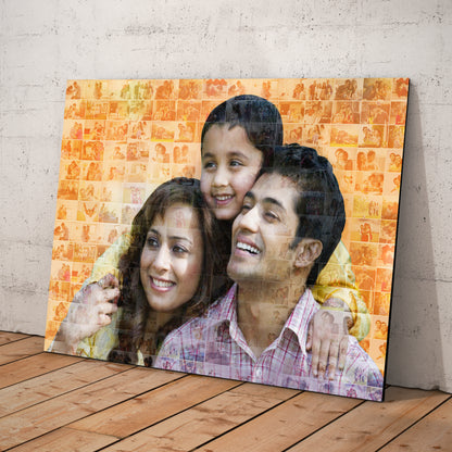 Mosaic photo Frame | Personalized Wooden photo frame