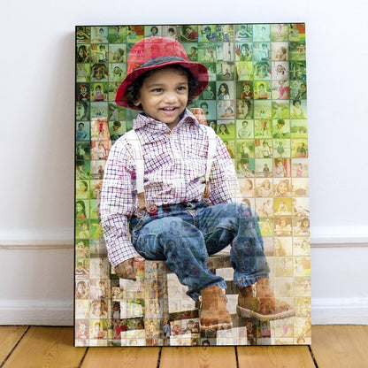 Mosaic photo Frame | Personalized Wooden photo frame