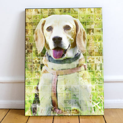 Mosaic photo Frame | Personalized Wooden photo frame