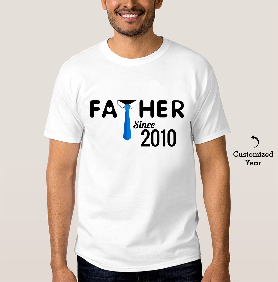 Personalized Father Since T-shirt